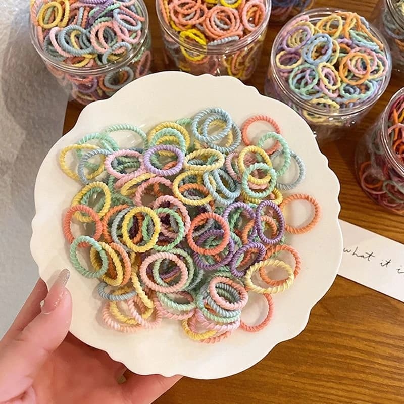 宝宝皮筋不伤发小号儿童扎小啾啾头绳婴儿发饰女童弹性好韩国发圈 - 缩略图5