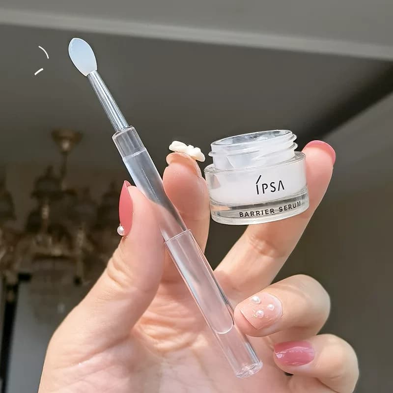 硅胶唇刷带盖防尘唇膜刷唇膏刷子口红刷亮片眼影刷便携多功能刷子 - 缩略图2