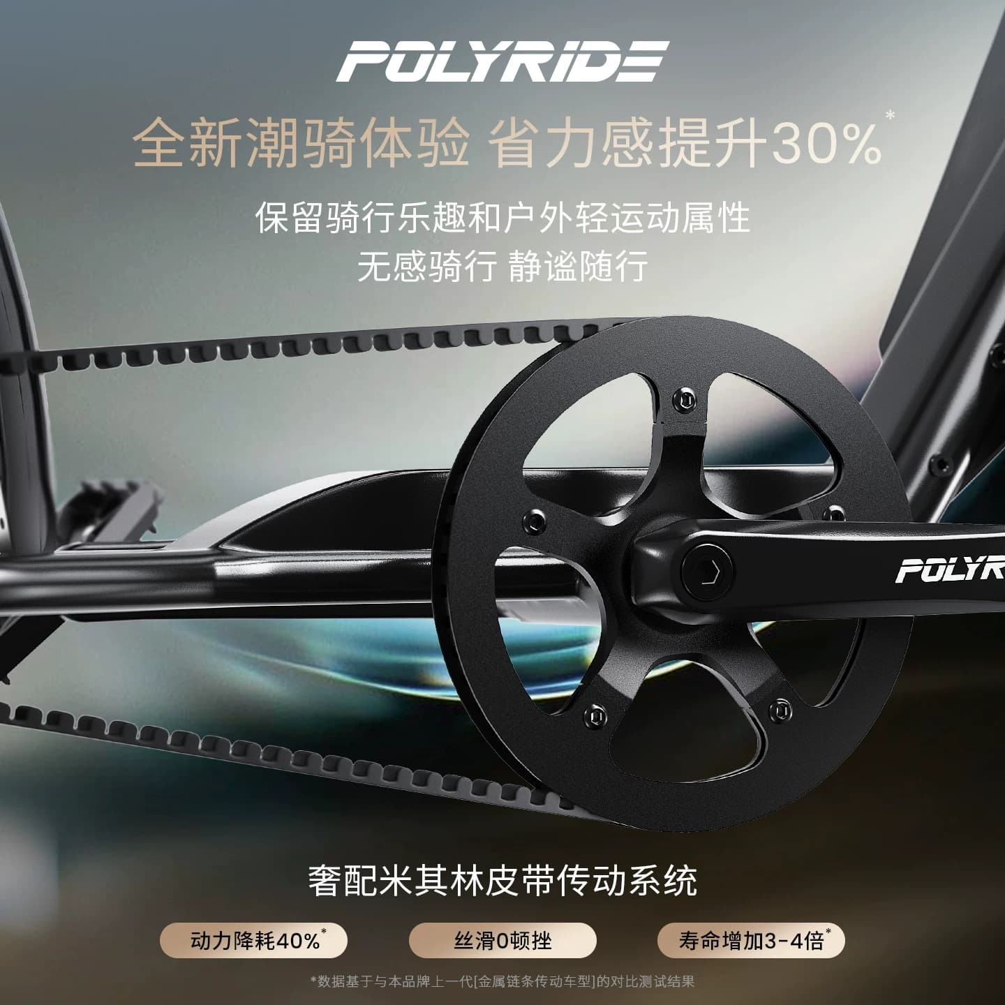 Polyride新款P1Ultra城市出行通勤越野减震胖胎电助力电动自行车 - 缩略图4