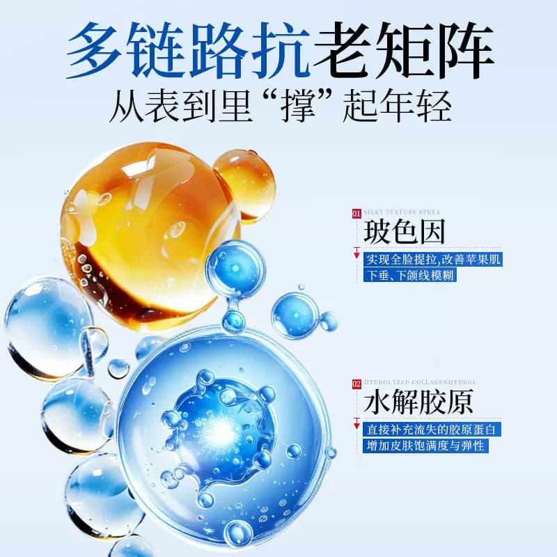 蓝铜肽淡纹紧致提拉胶原蓝膜V脸神器淡化细纹补水面膜官方旗舰店 - 缩略图3