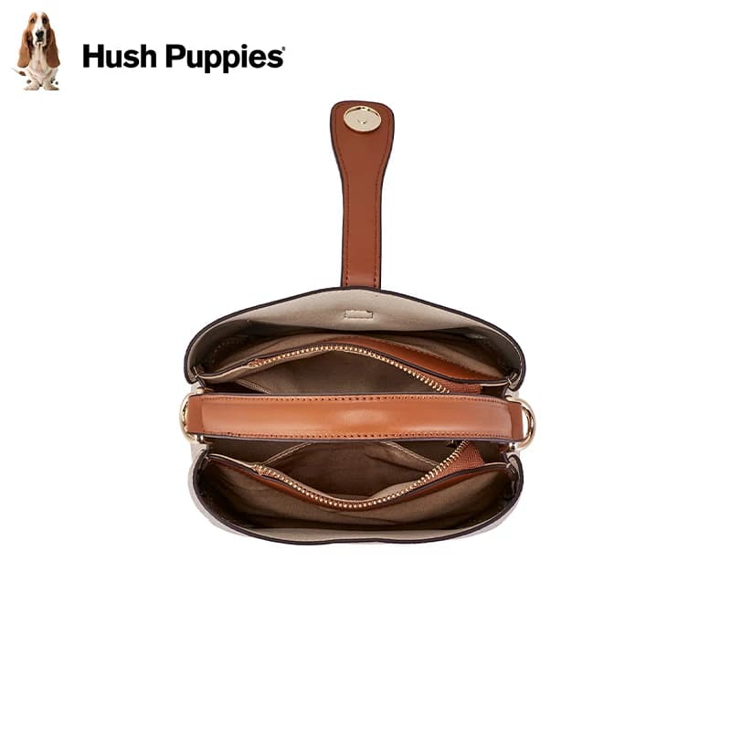 【奥莱清仓】暇步士HushPuppies新款斜跨包时尚大容量复古单肩包 - 缩略图4