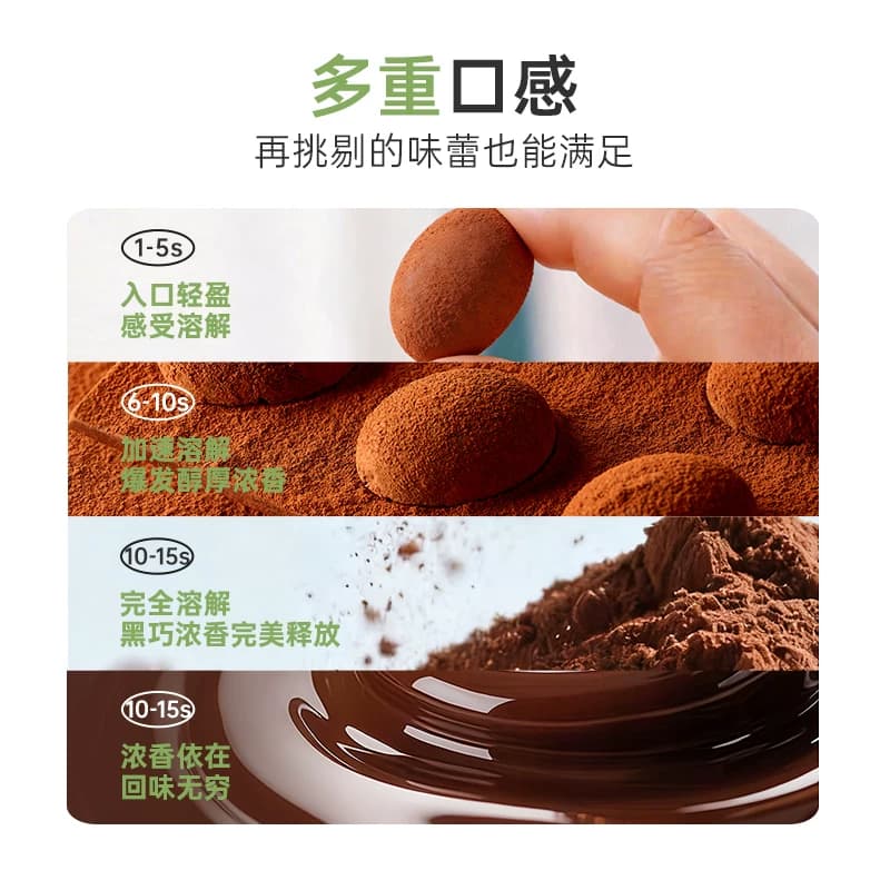 赫碧快乐巧克力冻干黑巧可可脂休闲健康解馋零食年货送礼 - 缩略图5