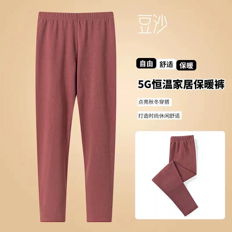 [DX]5G德绒发热男女保暖秋裤宽松打底休闲裤居家双面磨毛打底裤 - 缩略图5