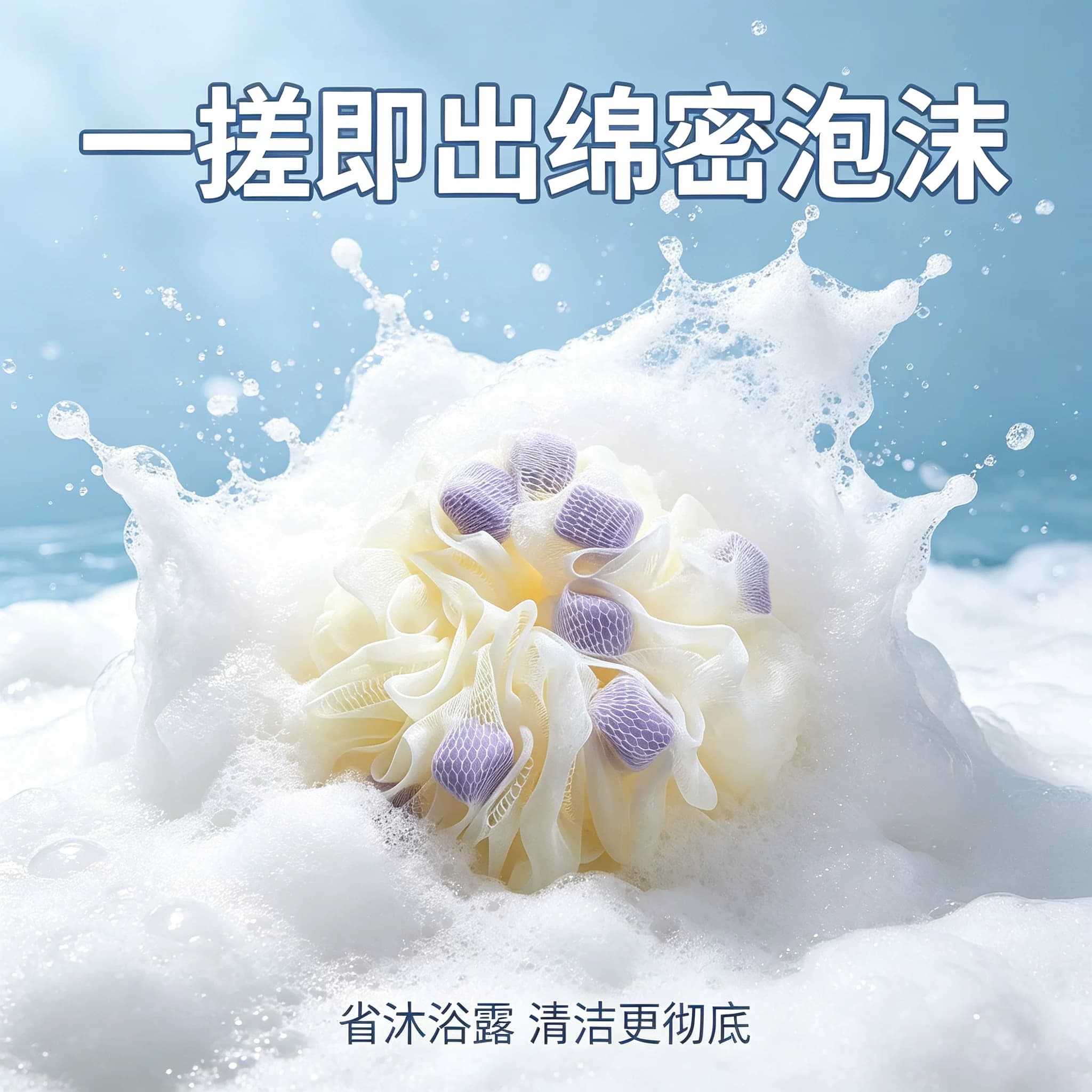 浴花球高档不散沐浴球超柔软浴球男女士大号泡泡浴花洗澡搓澡神器 - 缩略图2
