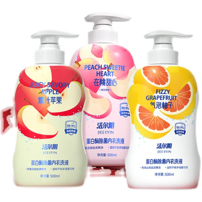 洁尔阴果味内衣洗衣液清洗液清洁内衣内裤洗衣液专用内裤洗衣液 - 缩略图2