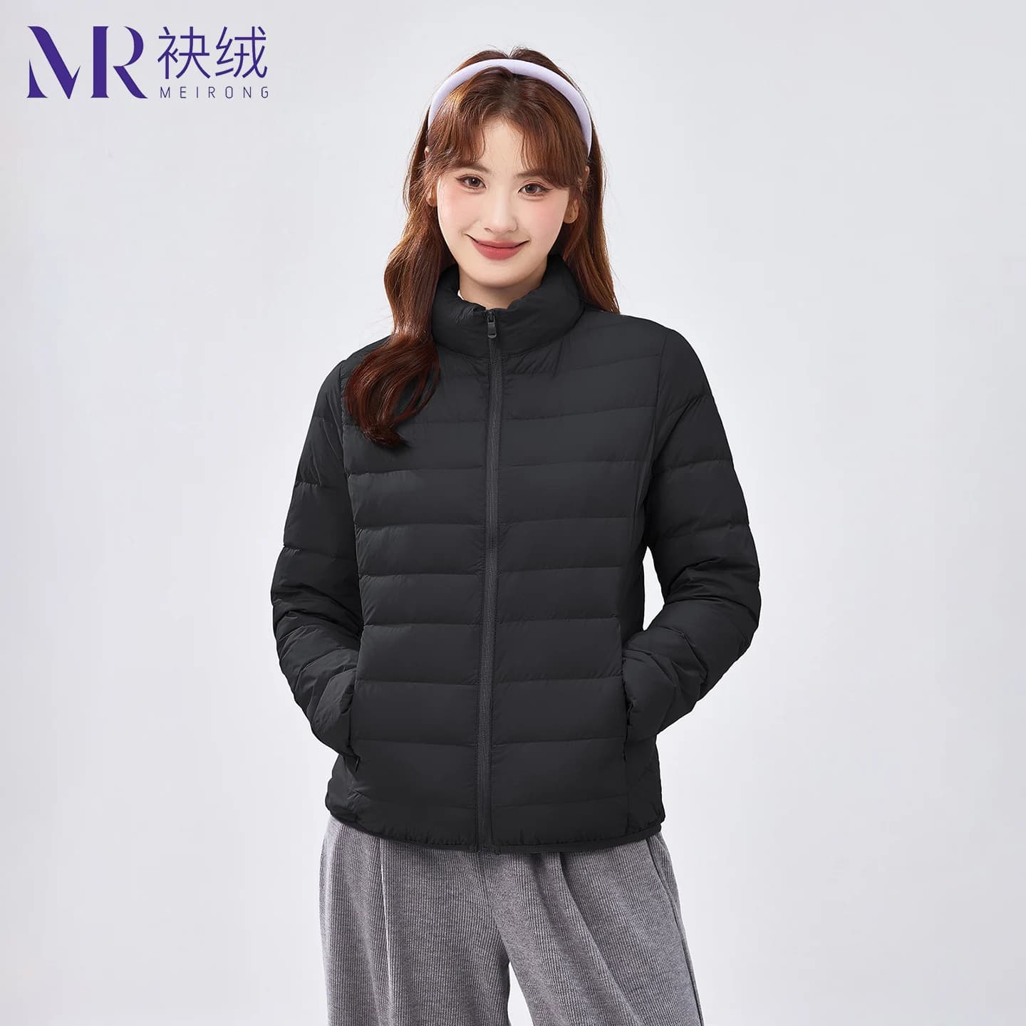 袂绒薄款排骨羽绒服女轻薄2026新款轻便简约立领短款保暖冬季外套 - 缩略图5