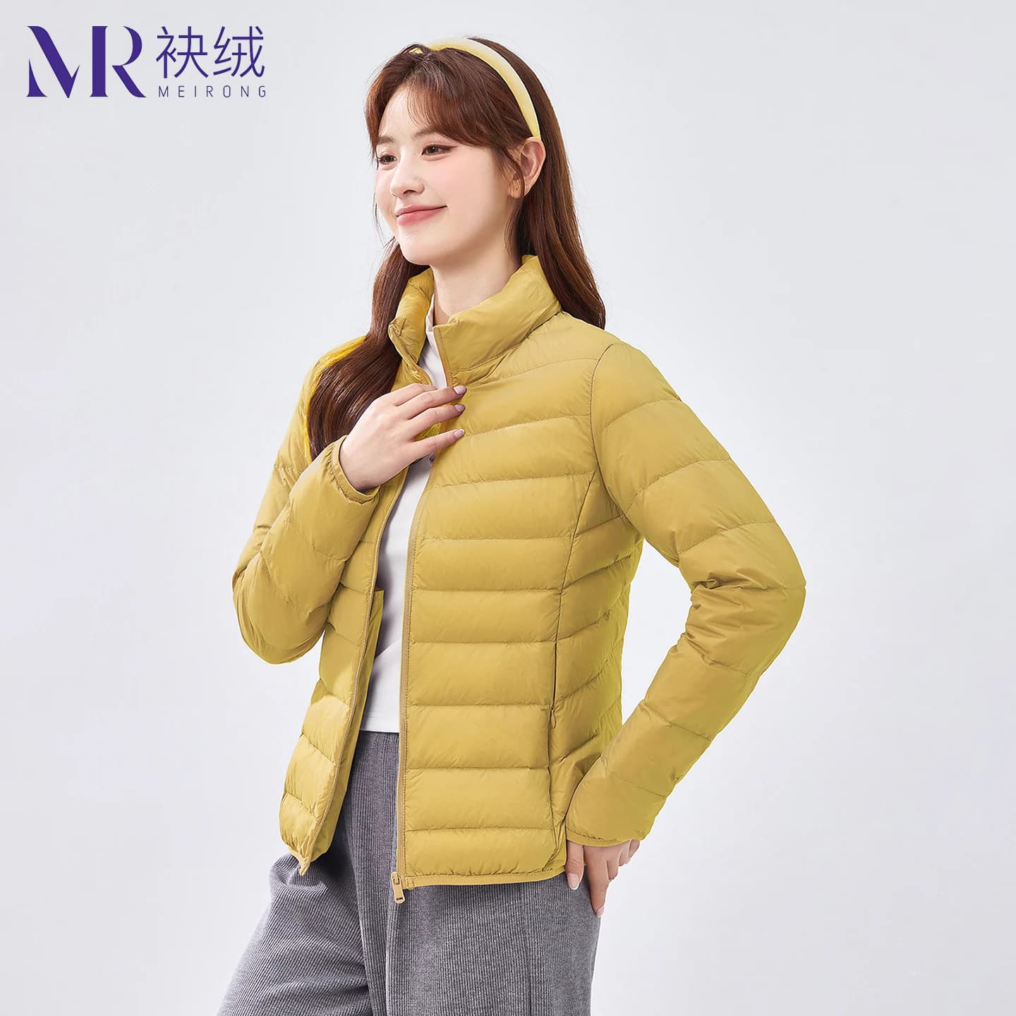 袂绒薄款排骨羽绒服女轻薄2026新款轻便简约立领短款保暖冬季外套 - 缩略图3