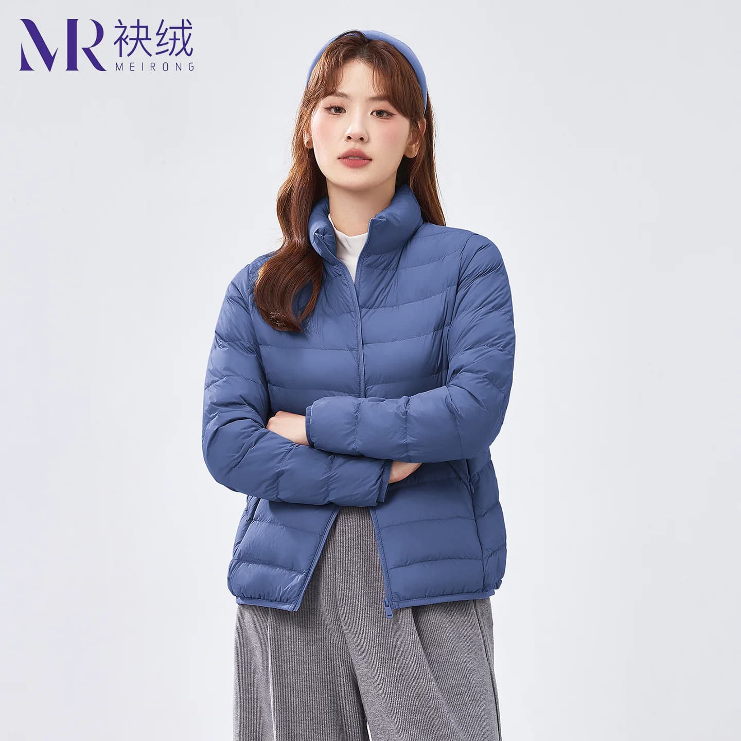袂绒薄款排骨羽绒服女轻薄2026新款轻便简约立领短款保暖冬季外套 - 缩略图4
