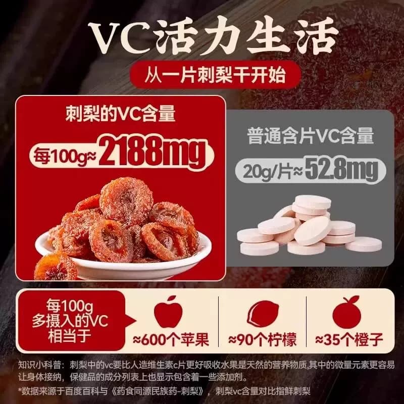 刺梨干罐装250克贵州土特产刺梨果脯蜜饯水果干馋嘴零食休闲小吃 - 缩略图5