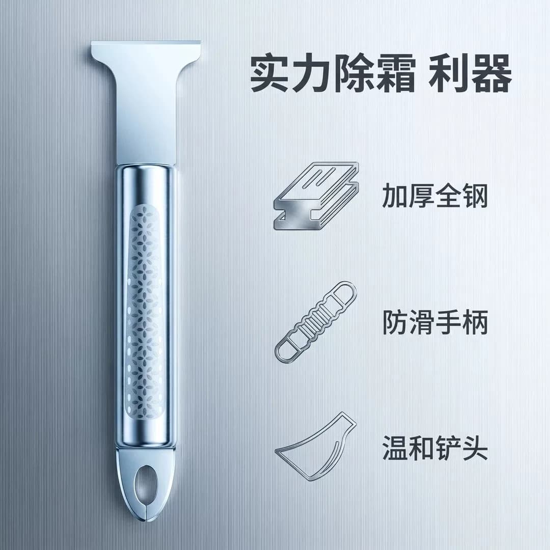 【正品】冰箱除冰铲专用电冰箱冰柜除霜铲冷冻加厚不锈钢除冰铲子 - 缩略图2