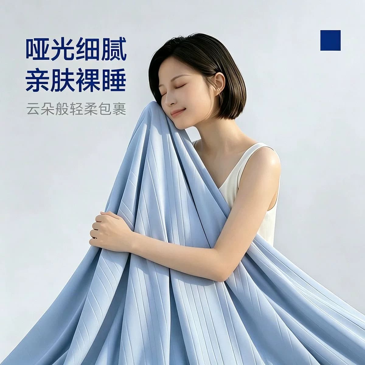 羚羊妈妈夏季凉感小冰皮冰丝软席床罩可机洗凉席床单防滑床垫 - 缩略图2