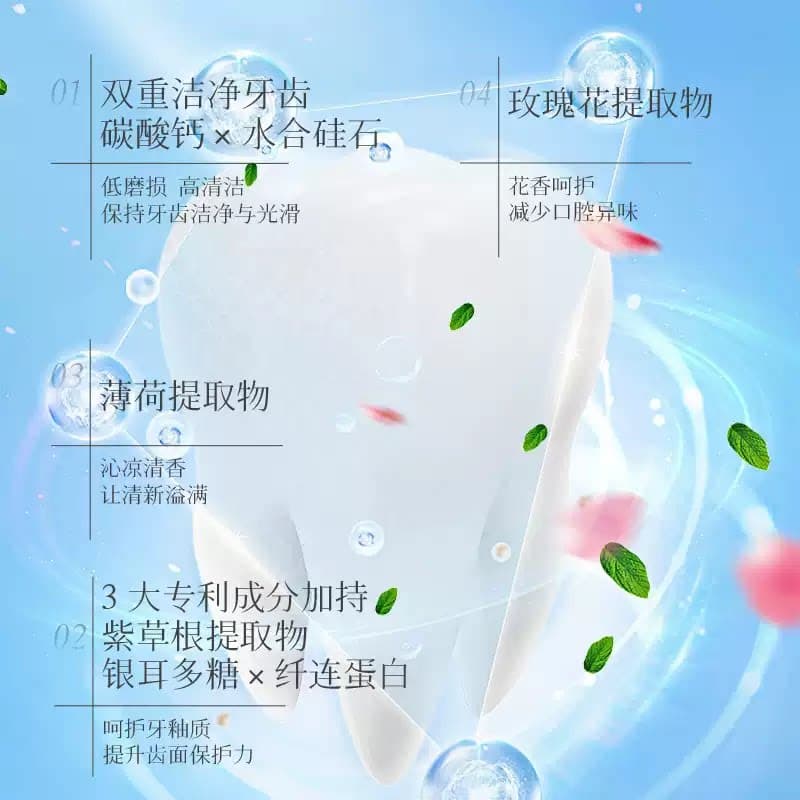 抗牙结石炫白牙膏亮白清新口气深层清洁去牙渍减少口腔异味正品 - 缩略图3