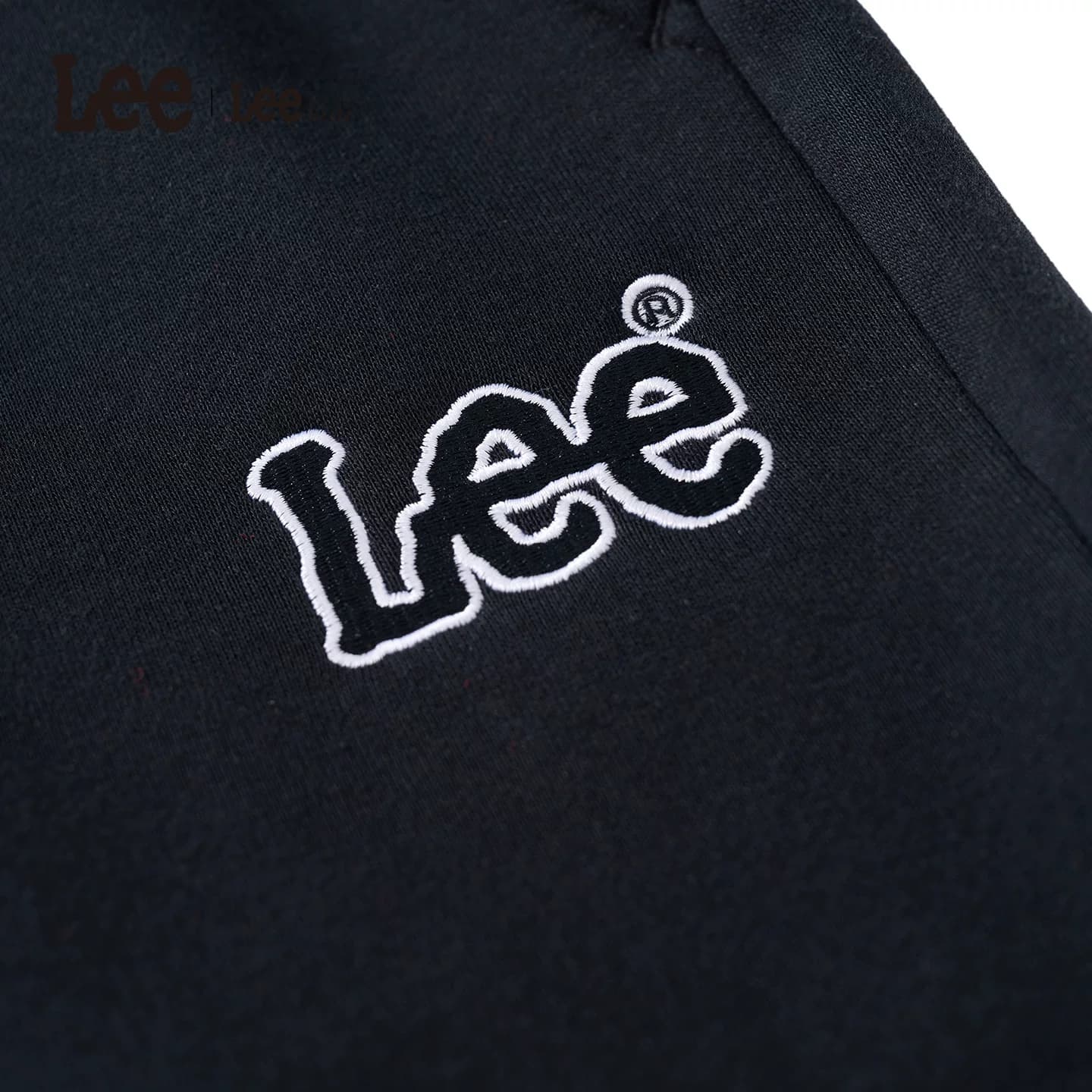 Lee kids儿童加绒卫裤秋冬季男女中大童保暖松紧休闲宽松针织长裤 - 缩略图4