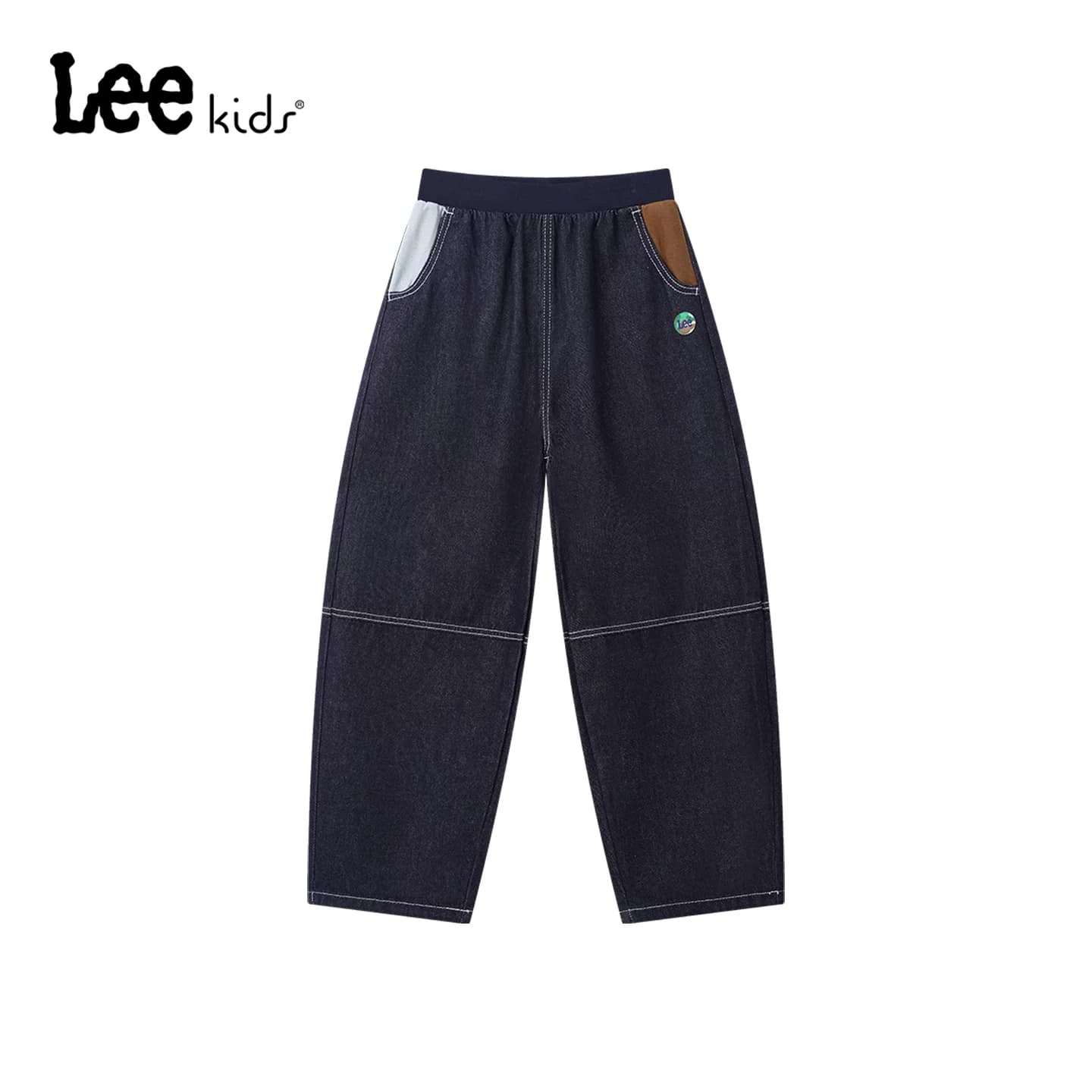 Lee kids水洗牛仔裤儿童休闲裤男女童耐磨长裤深蓝色 - 缩略图5