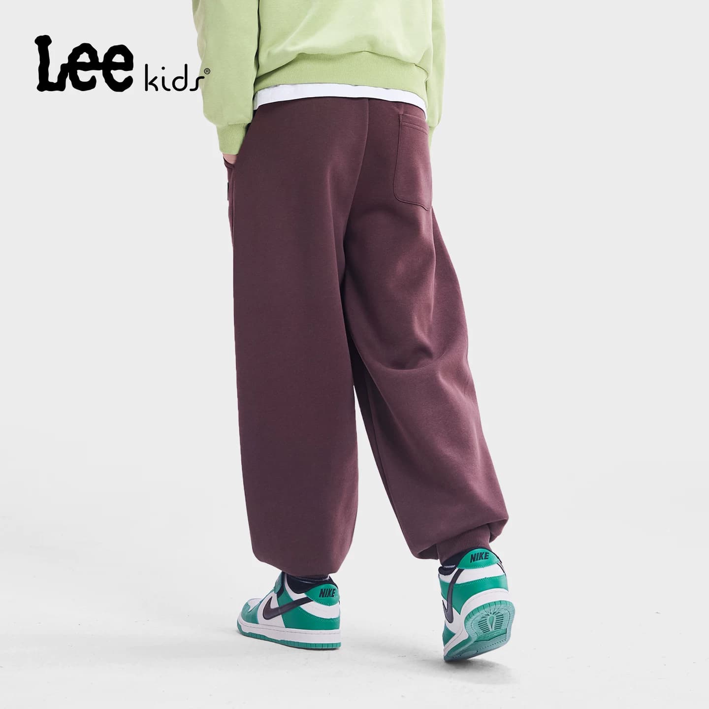 Lee kids官方正品儿童针织长裤秋冬百搭时尚宽松束腿裤休闲男女童 - 缩略图5