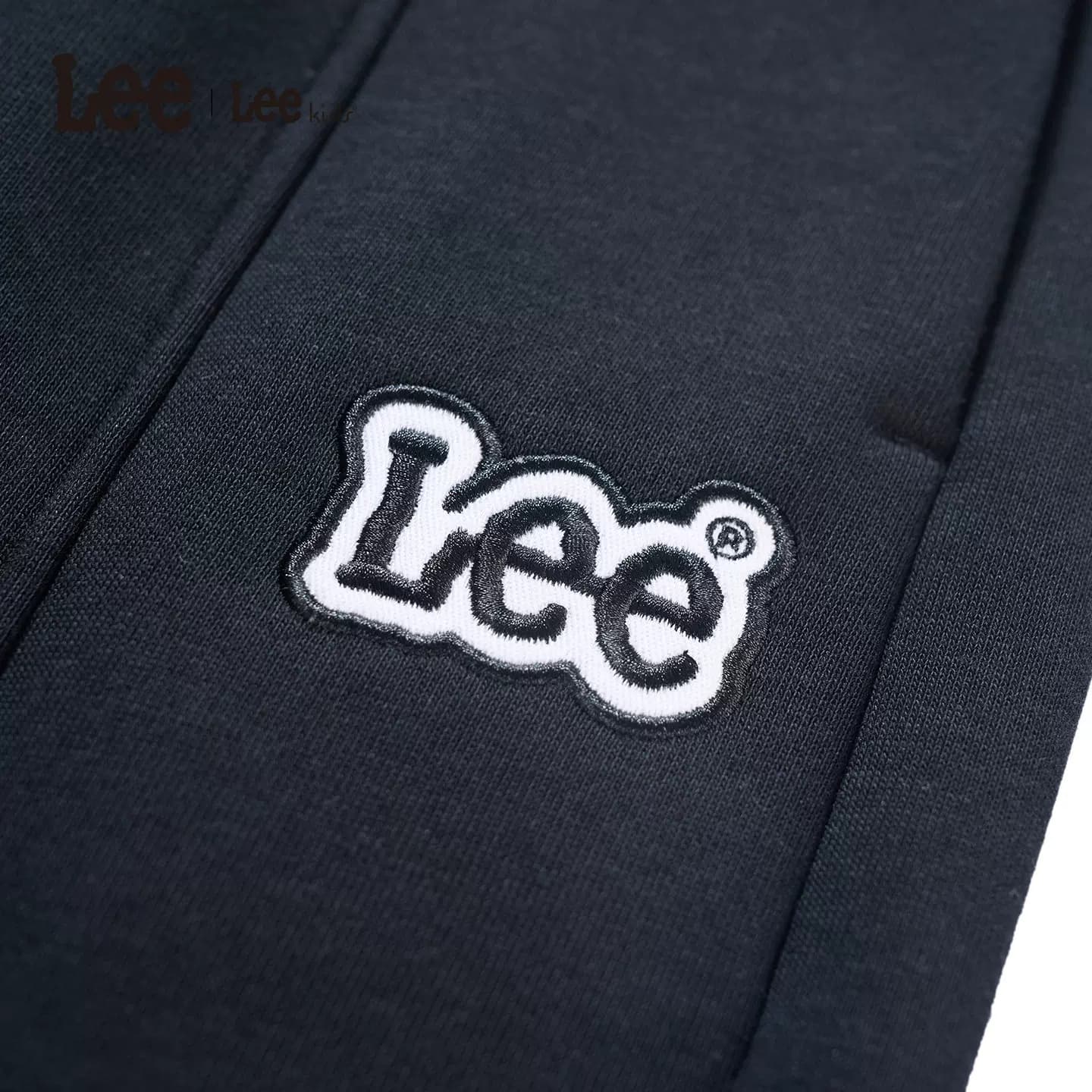 Lee kids儿童加绒保暖洋气哈伦裤卫裤保暖宽松针织运动工装裤子 - 缩略图5