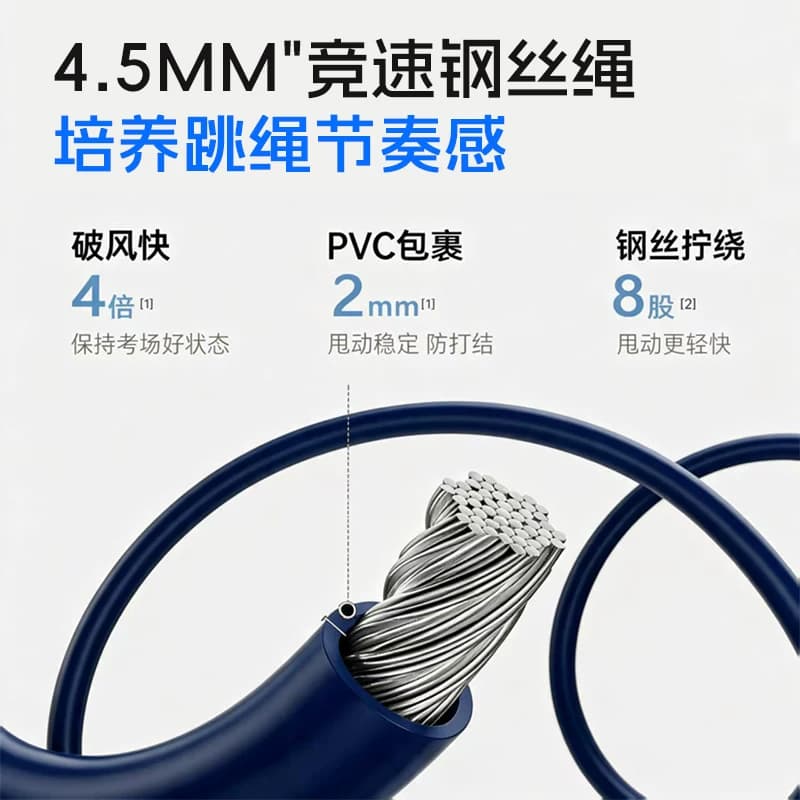 领康中考专用跳绳训练初中学生体育体测考试测试计时计数专业跳绳 - 缩略图3