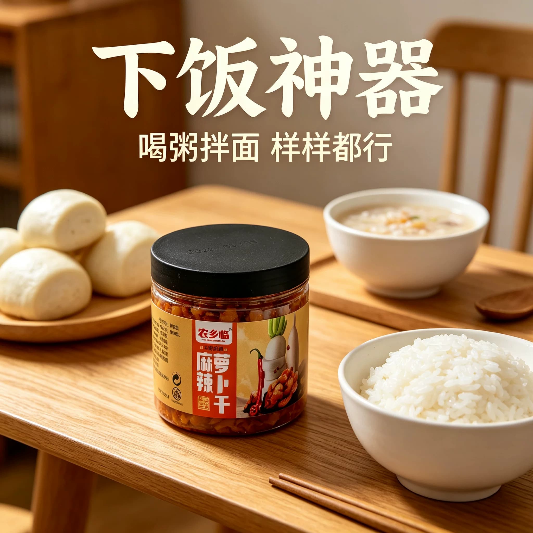 麻辣萝卜干罐装210克下饭菜农家特产酱菜香辣脆萝卜干咸菜罐装 - 缩略图4