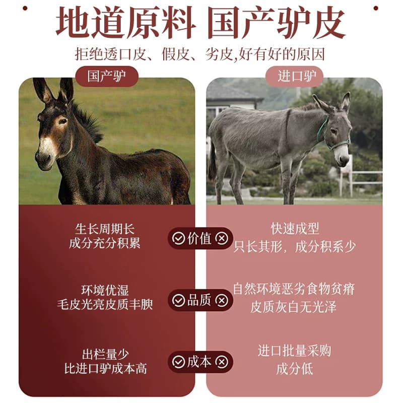 山东东阿特产黄芪红参鲜阿胶糕气血即食补品胶原固元小即食正品B - 缩略图5
