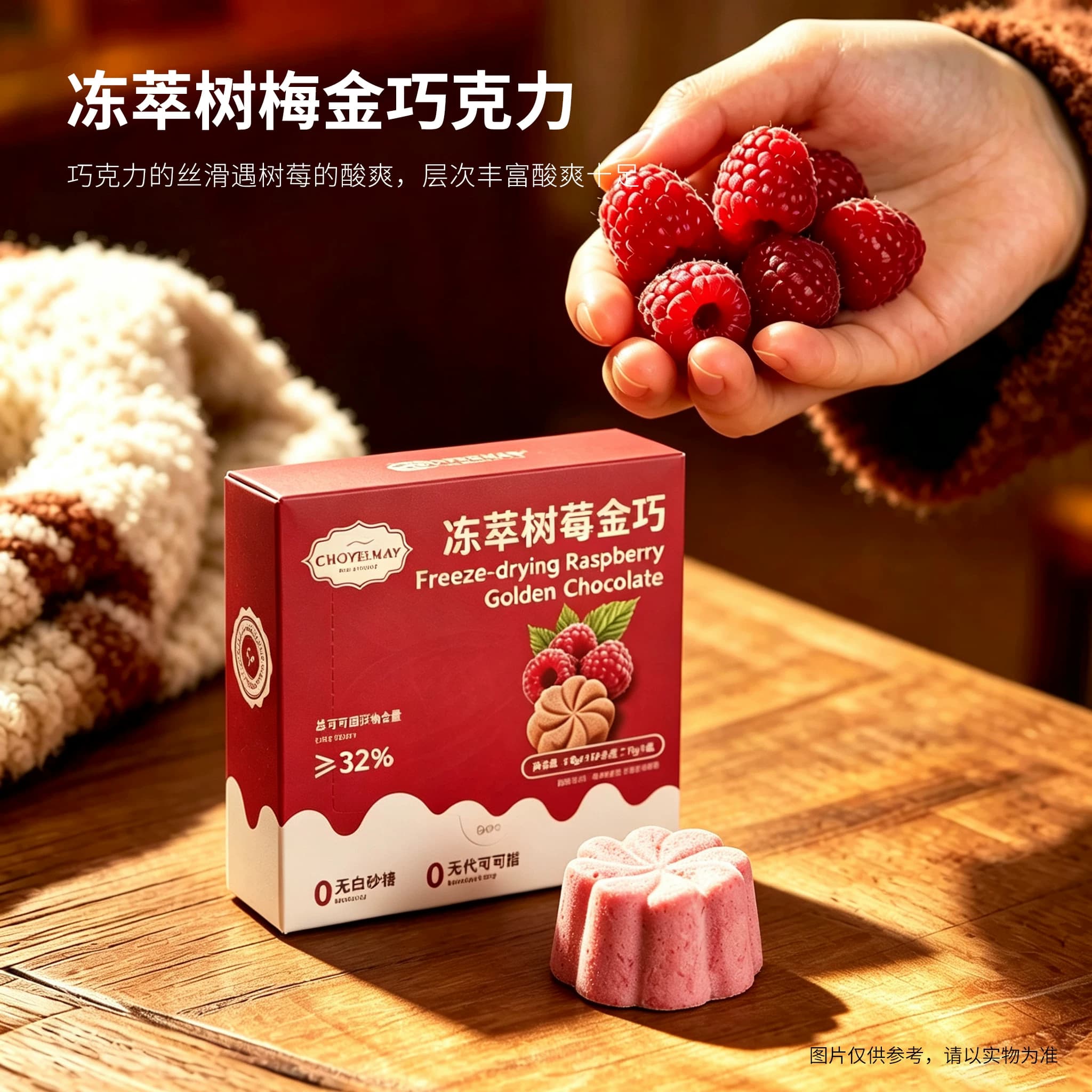 巧伊美冻干冷萃巧克力牛奶黑巧可可脂休闲健康解馋零食多口味进口 - 缩略图2