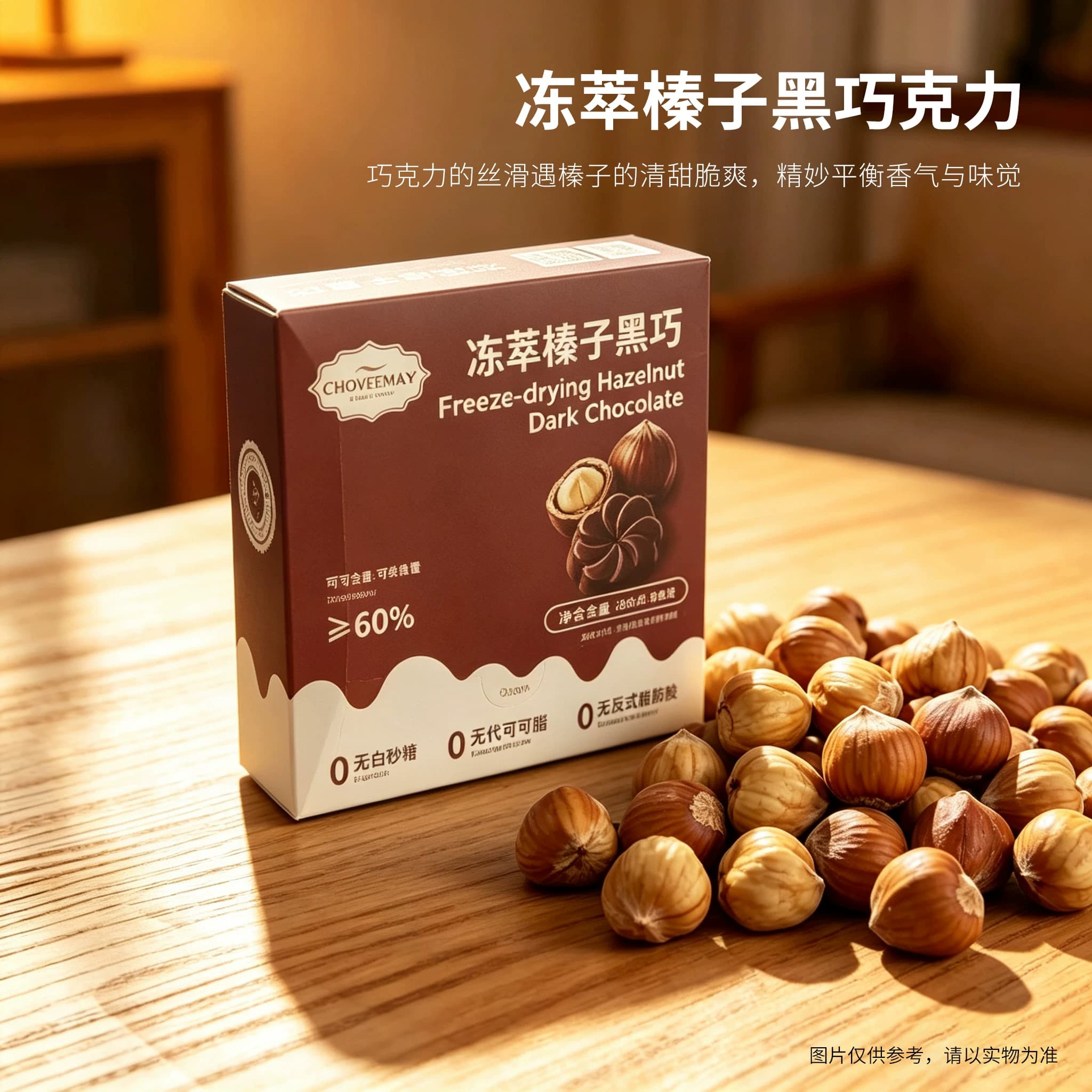 巧伊美冻干冷萃巧克力牛奶黑巧可可脂休闲健康解馋零食多口味进口 - 缩略图4