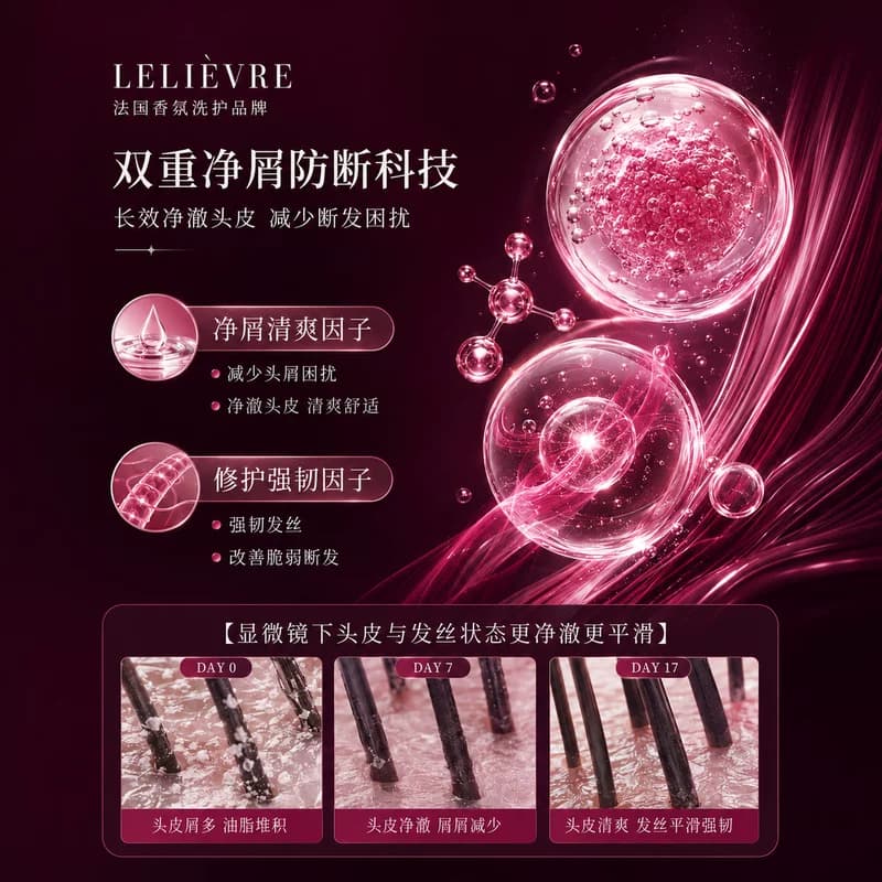 【法国头皮管理科研品牌-LELIEVRE】去屑防断香氛洗发水护发素A - 缩略图4
