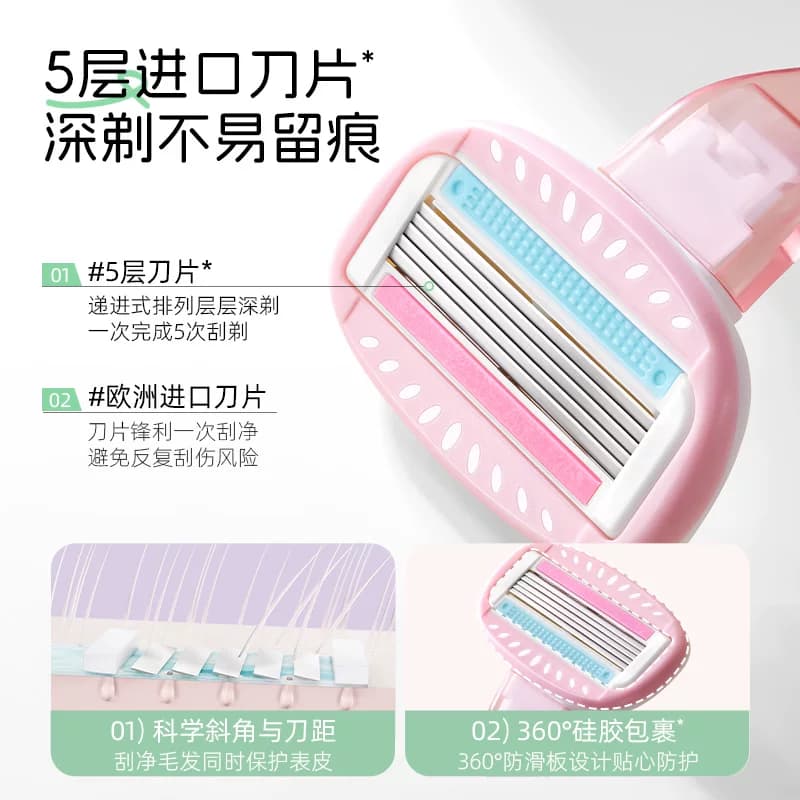 健美创研刮毛刀女生专用腋下脱毛器女士私密私处无痛剃毛神器修剪 - 缩略图4