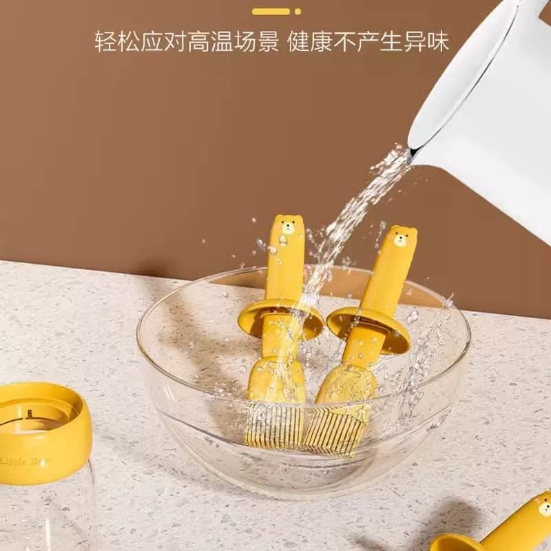 油刷子家用耐高温硅胶油刷带瓶厨房烙饼食品级烧烤烘焙一体油刷瓶 - 缩略图5
