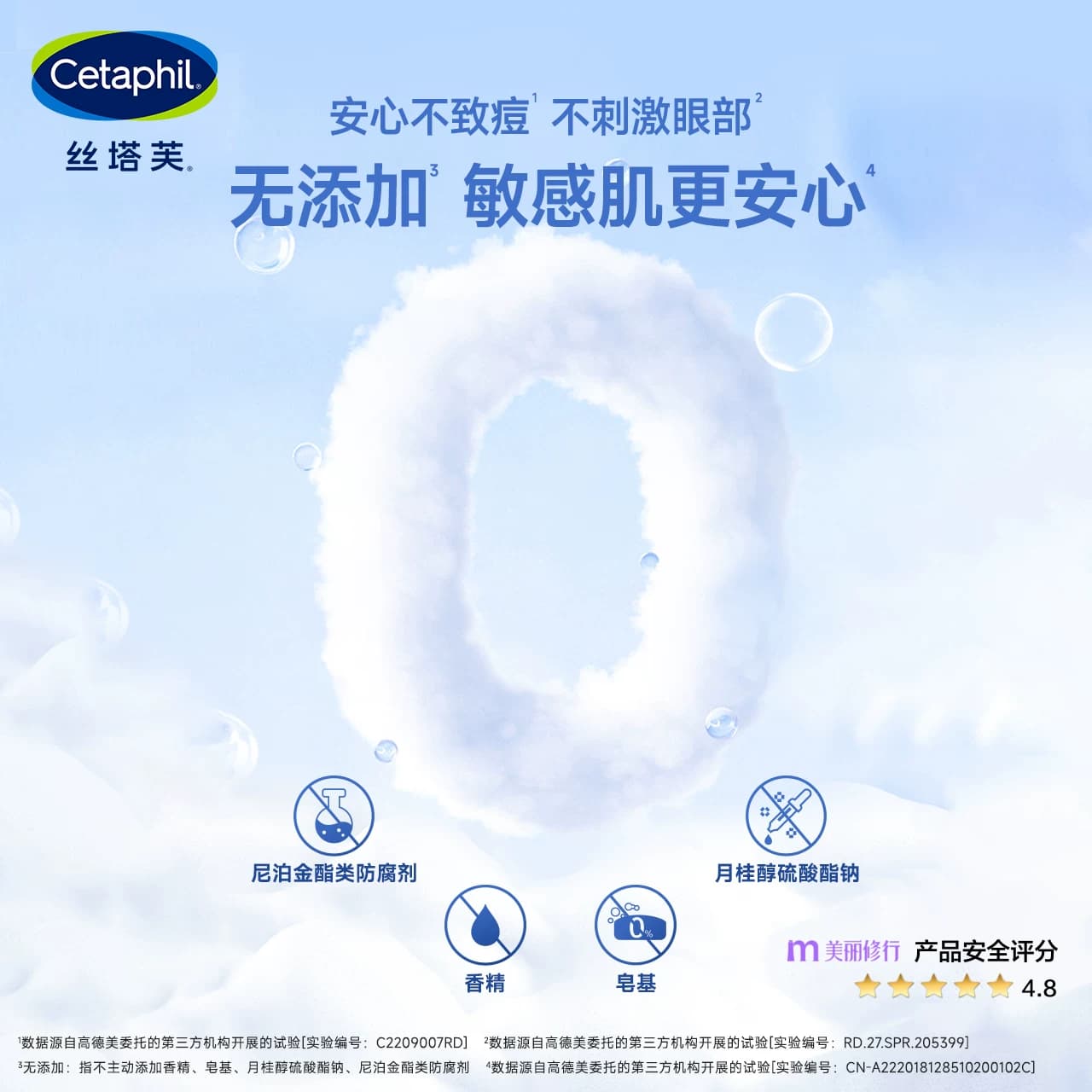 丝塔芙cetaphil小云朵洁面乳氨基酸泡沫全肤质洗面奶温和适敏感肌 - 缩略图4