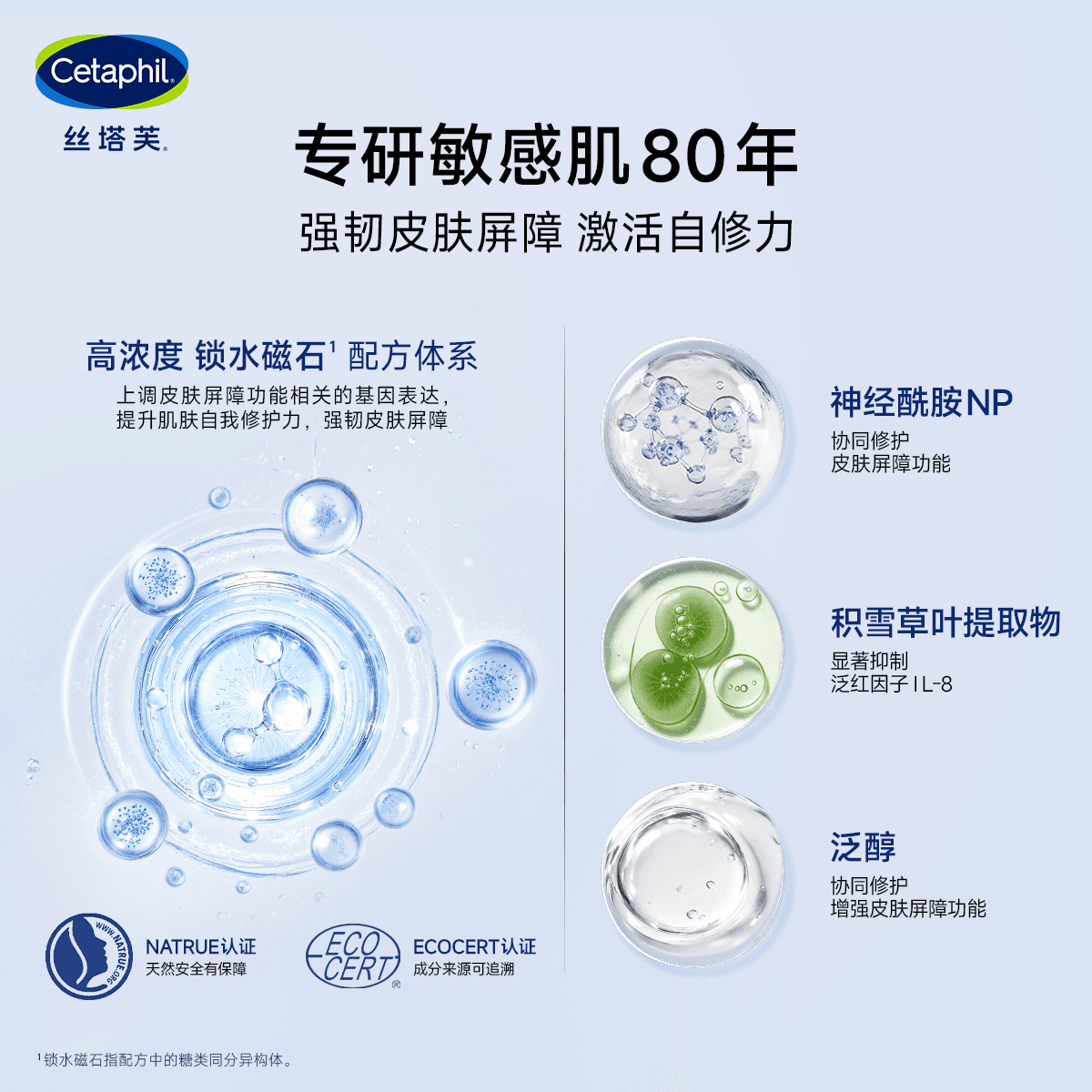 丝塔芙cetaphil自修精华液舒缓修护皮肤屏障补水保湿敏感肌退红敏 - 缩略图4