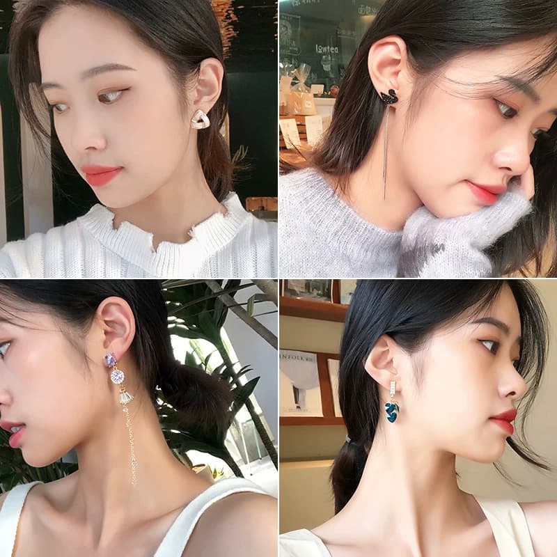 纯银针耳环女2026新款爆款网红气质耳钉坠珍珠小众设计高级感耳饰 - 缩略图3