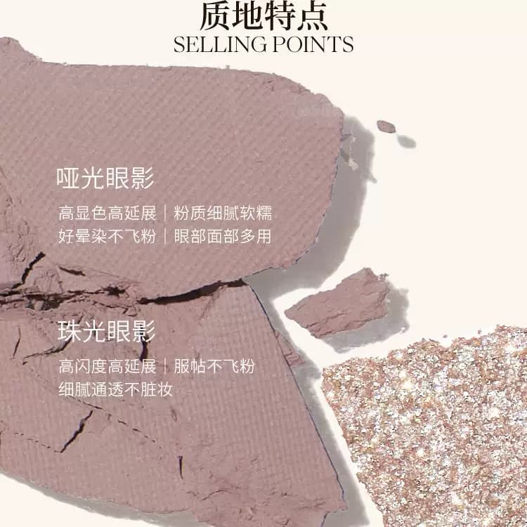 下拉享优惠！Joocyee酵色四色眼影盘珠光哑光雾面原生裸色高光443 - 缩略图3