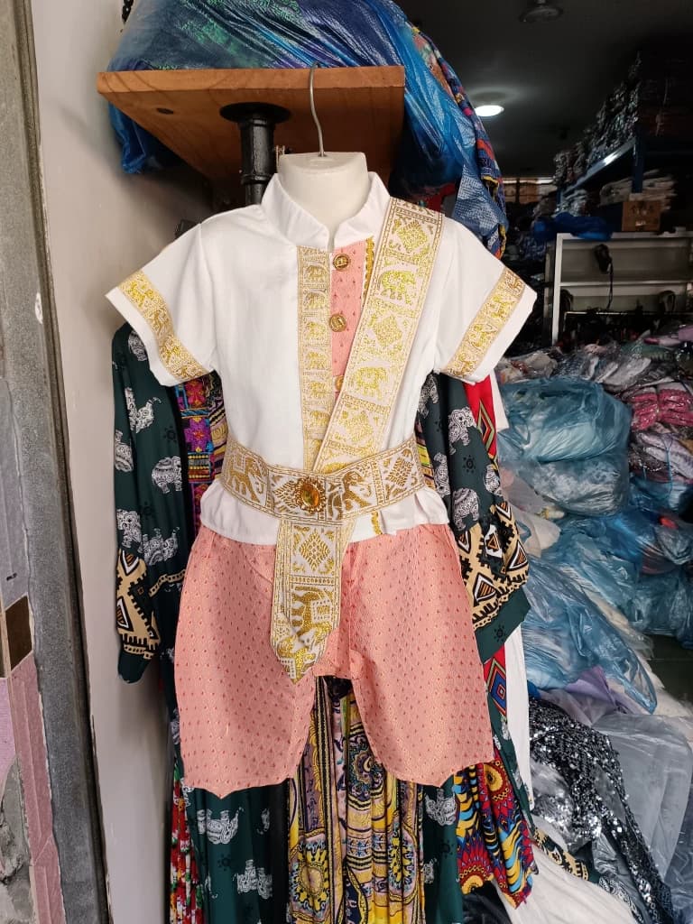 西双版纳夏季傣族男童套装泰式葫芦丝表演泼水节民族服饰旅游六一 - 缩略图4