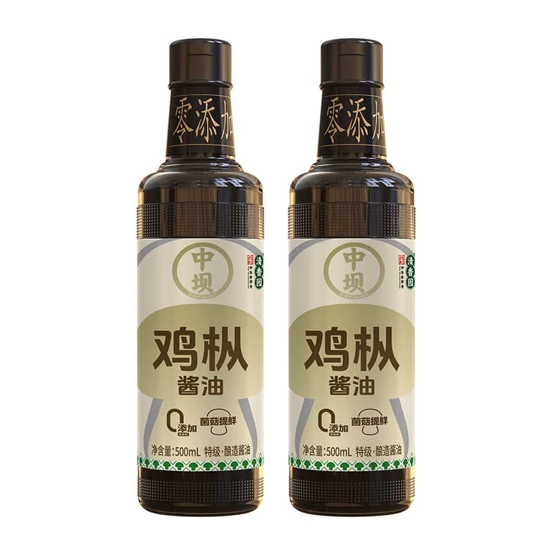 【中坝】鸡枞特级酱油粮食发酵500ml*2生抽酱油炒菜饺子家用调料 - 缩略图5