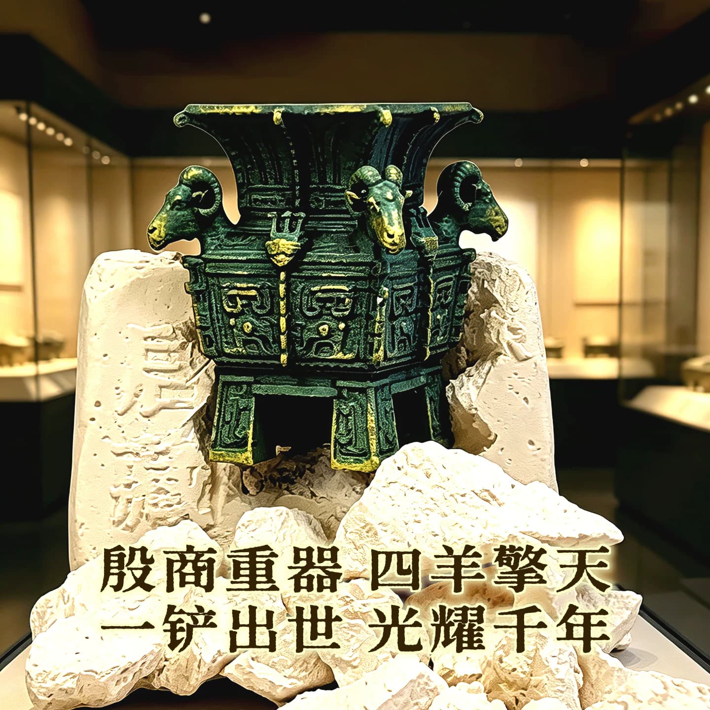 青铜王鼎考古挖掘盲盒国风历史探秘寻宝挖宝玩具博物馆青铜器礼物 - 缩略图2