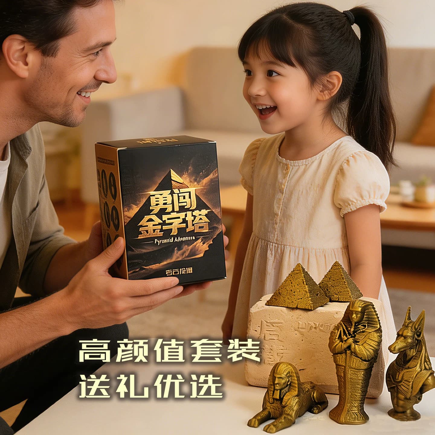埃及金字塔考古挖掘玩具盲盒博物馆历史木乃伊寻宝挖宝藏儿童文创 - 缩略图5