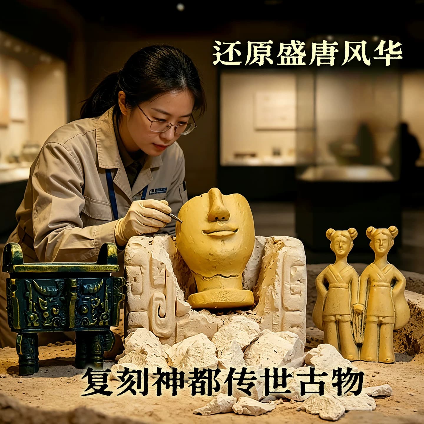 神都洛阳博物馆青铜器考古盲盒历史文创寻宝挖宝考古挖掘玩具礼物 - 缩略图2
