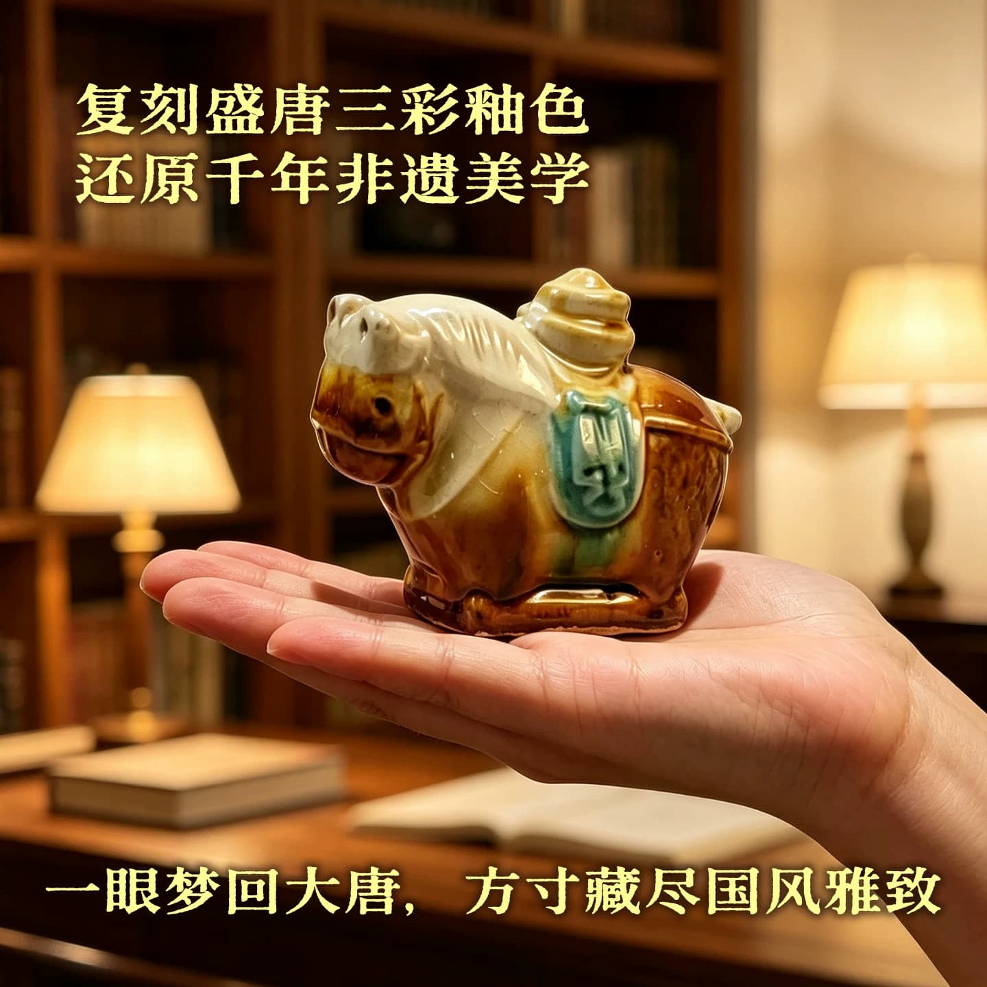 洛阳非遗唐三彩小胖马文创考古盲盒胖胖马挖宝藏考古挖掘玩具礼物 - 缩略图2