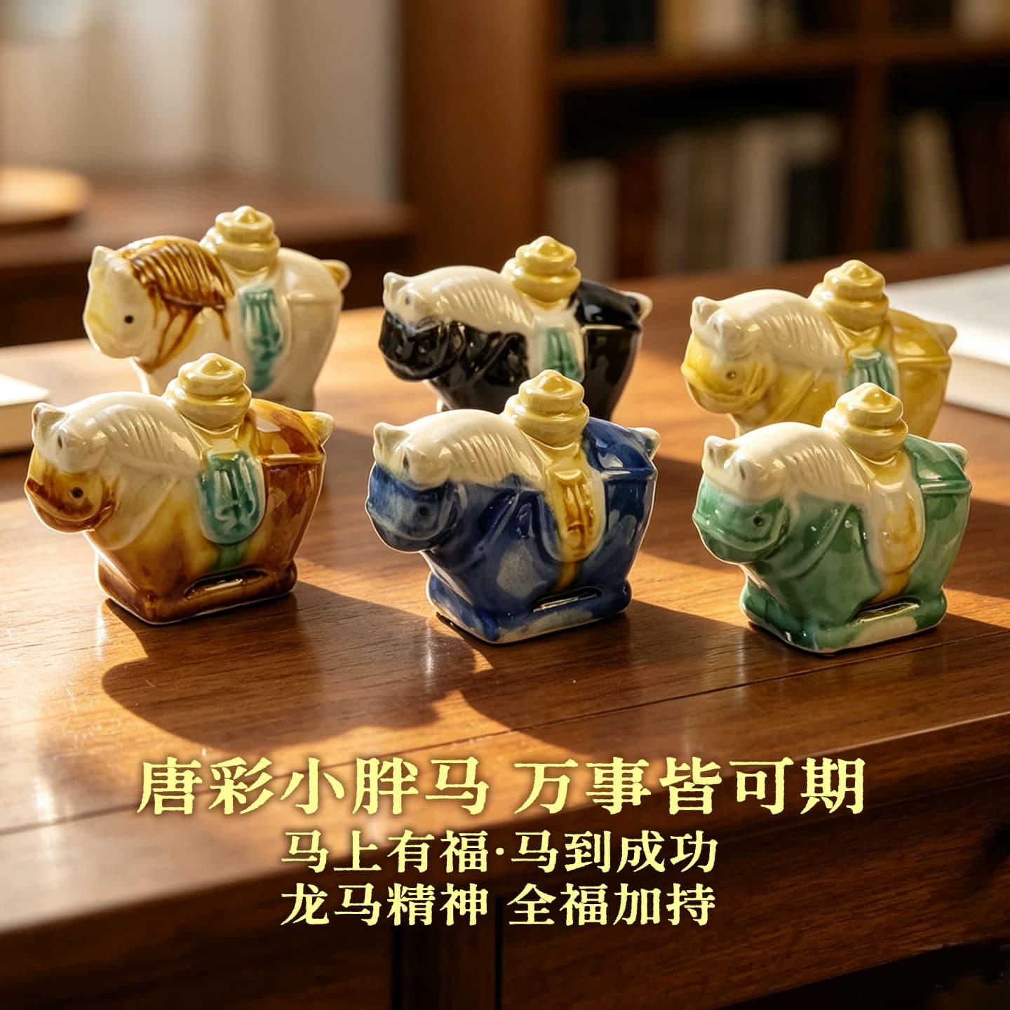 洛阳非遗唐三彩小胖马文创考古盲盒胖胖马挖宝藏考古挖掘玩具礼物 - 缩略图4