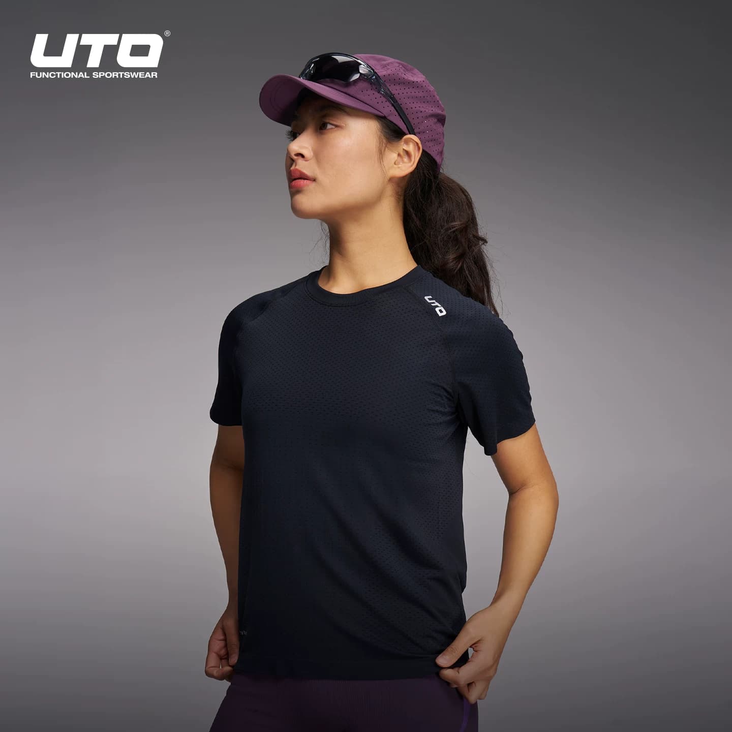 UTO向氢coolmax速干T恤女士运动短袖男户外徒步速干衣专业跑步t恤 - 缩略图5
