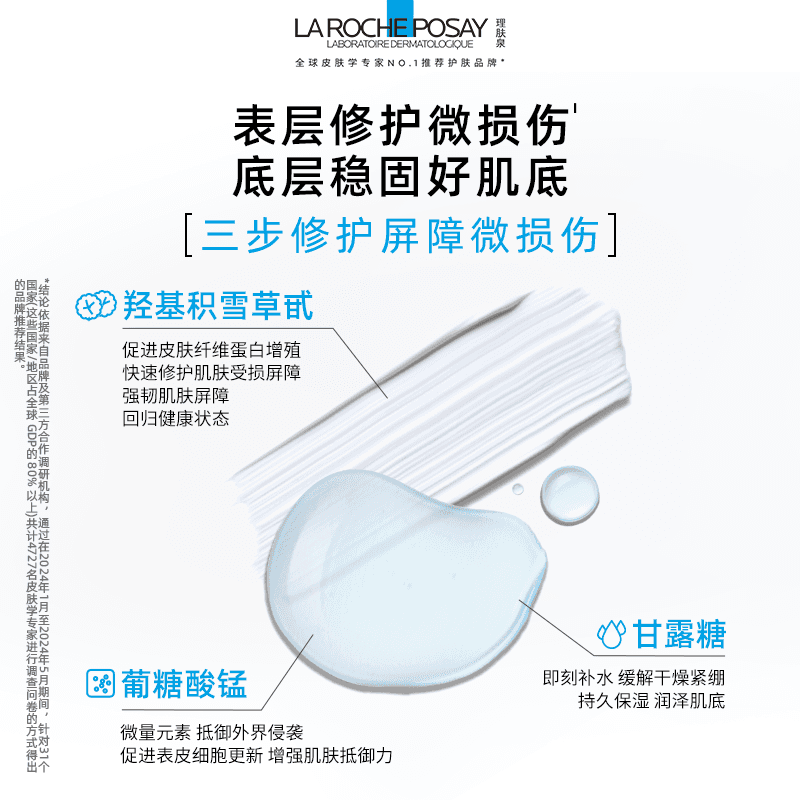 【618立即抢购】理肤泉B5修复蓝水积雪草保湿维稳舒缓敏感肌修护 - 缩略图4