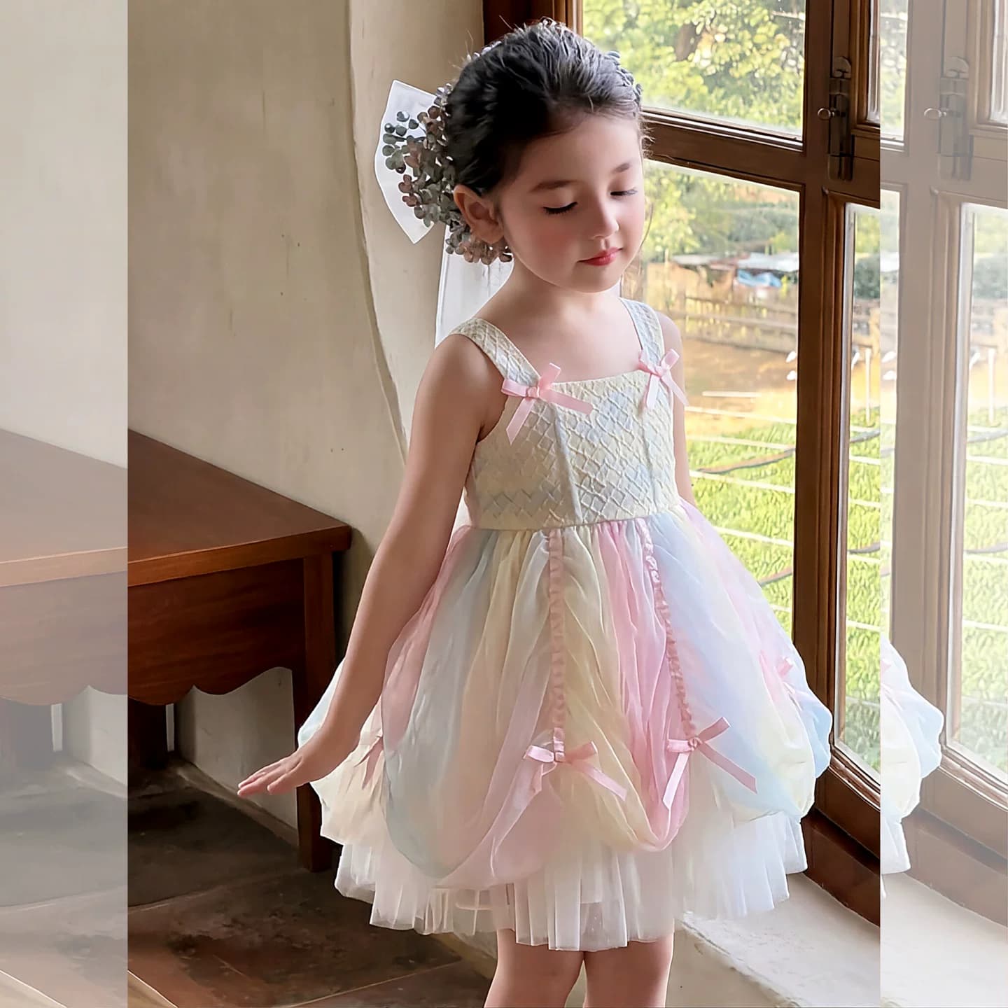 女童夏装公主裙子儿童绝美连衣裙2026新款宝宝夏季独特漂亮吊带裙 - 缩略图2