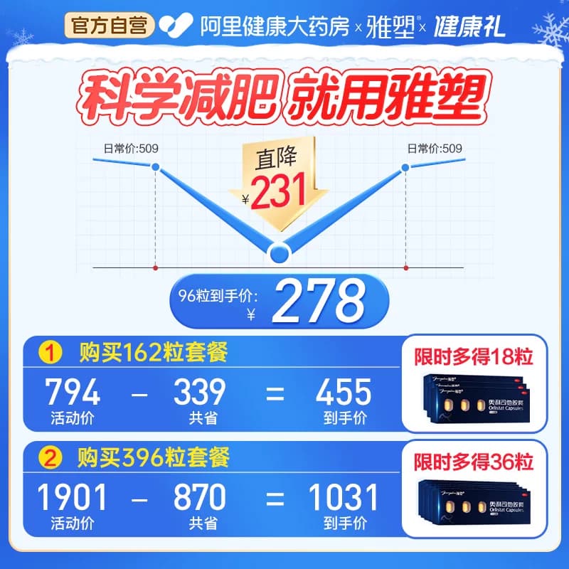 雅塑奥利司他胶囊减肥药房排油燃脂瘦身男女通用正品药官方旗舰店 - 缩略图2