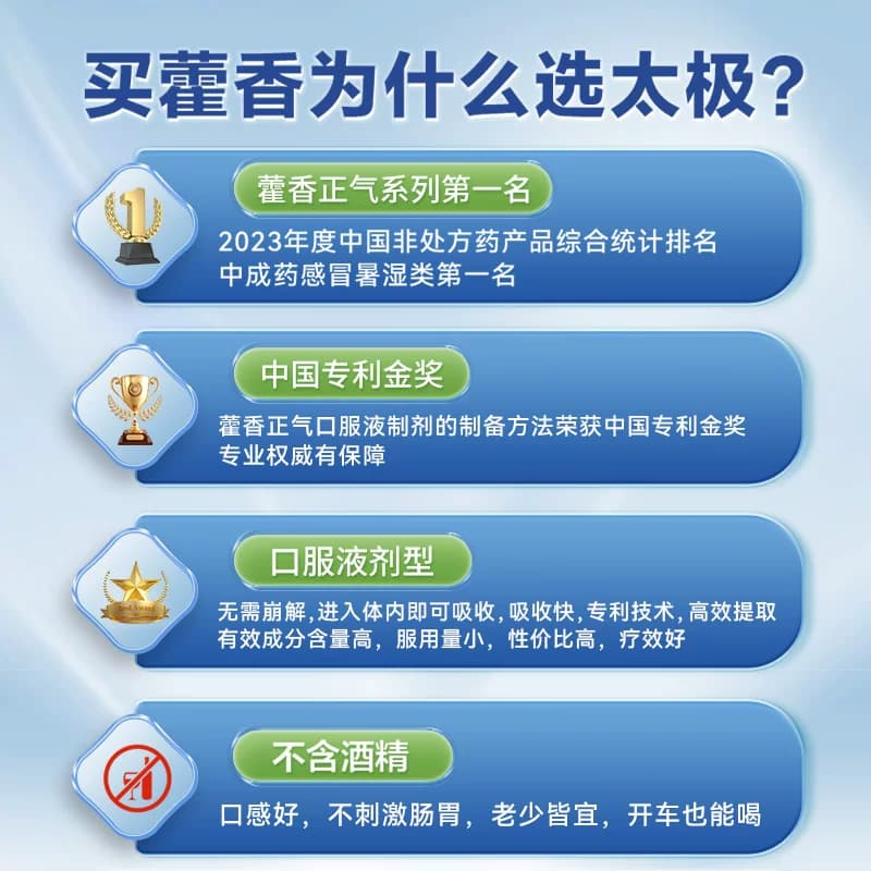太极藿香正气口服液国药户外运动常备旗舰店官方正品祛湿中暑药品 - 缩略图3