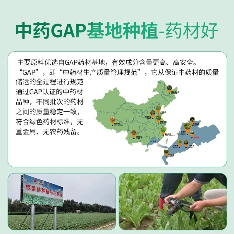 白云山板蓝根颗粒20袋上火凉血清热解毒扁桃体发炎咽喉肿痛感冒药 - 缩略图5