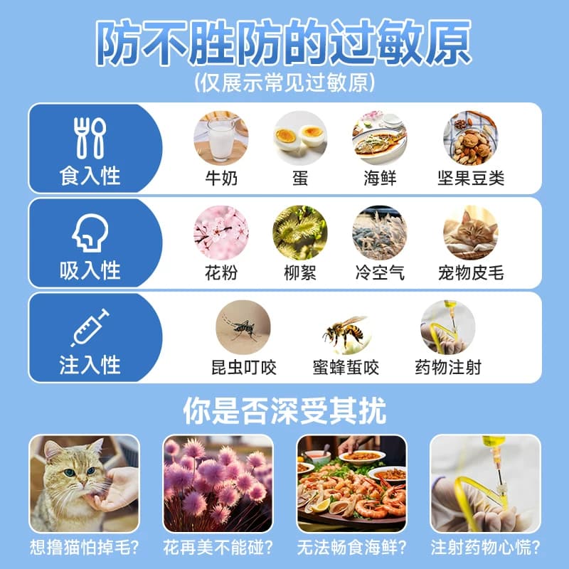氯雷他定片14片荨麻疹过敏药皮肤抗过敏药过敏性鼻炎专用药喷雾录 - 缩略图5