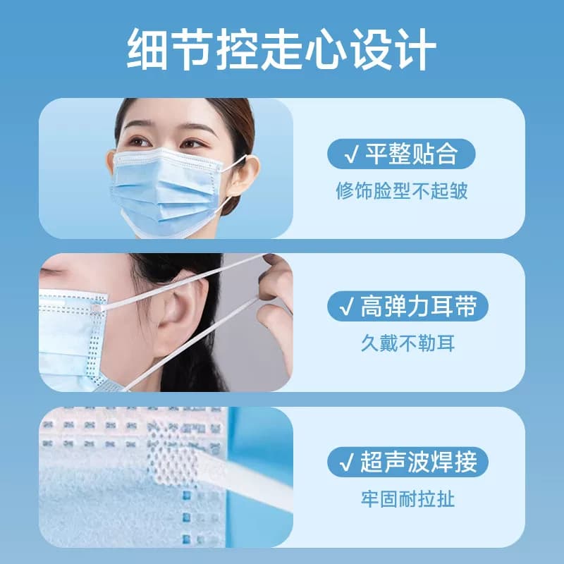 200只医用外科口罩灭菌级医疗官方正品成人防晒包装独立一次性 - 缩略图5