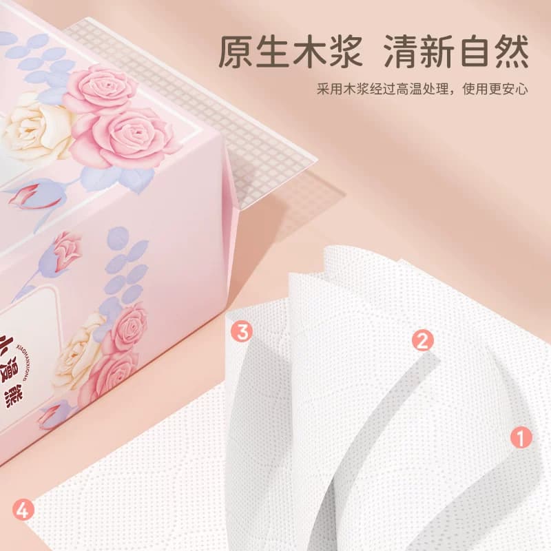 漫花大提悬挂式抽纸整箱餐巾纸家用实惠装宿舍厕纸卫生纸多规格 - 缩略图4