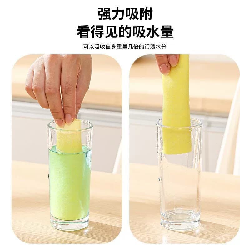 D丝瓜抹布厨房加厚洗碗布去油不掉毛家用吸水不沾油清洁百洁布 - 缩略图3