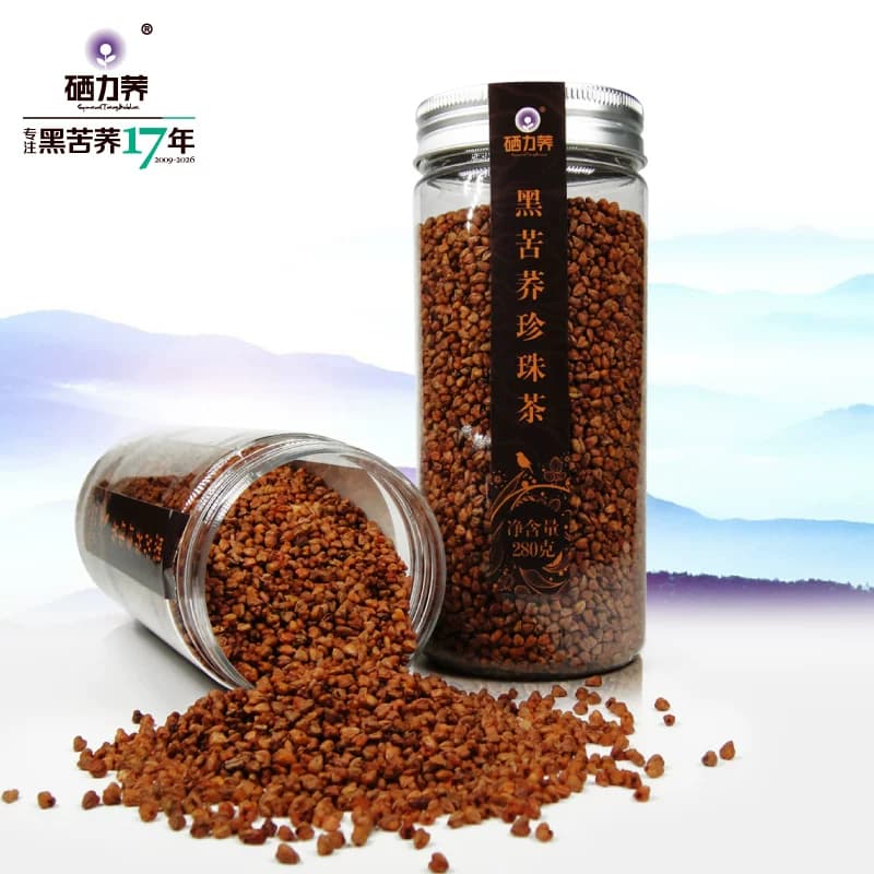 硒力荞 黑苦荞茶 特产级官方正品店四川大凉山全颗粒苦荞麦茶 - 缩略图5